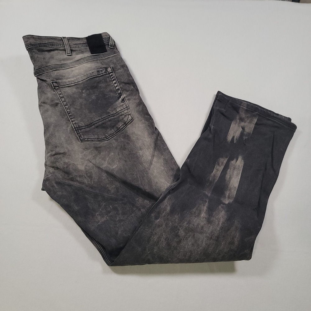 Sean John Men Athlete Tapered Jeans‎ 42T Gray Distressed Stretch